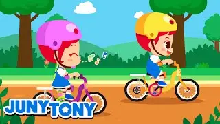 Ride a Bike 🚲 Bicycle Song for Kids | Fun Nursery Rhymes & Kids Songs by JunyTony