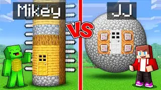 Mikey vs JJ Illegal Base Survival Battle in Minecraft (Maizen)