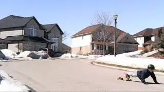 powersliding on a longboard