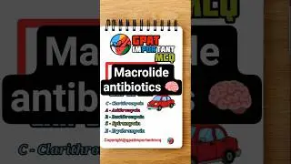 Gpat MCQ #macrolide antibiotics #gpatimportantmcq #short video