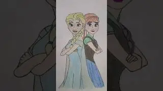 Elsa & Anna Sketch❄️ #shorts