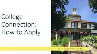 How to Apply as a College Connection Student