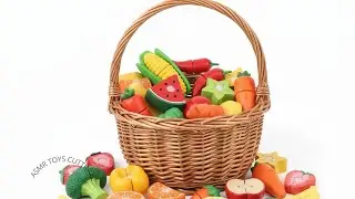 18 Menits Satisfying Video ASMR | Cutting Plastic Fruits & Vegetables Cabbage & Orange