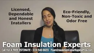 Foam Insulation Cedar Rapids | Call 319-540-8655 | Cedar Rapids IA Foam Insulation