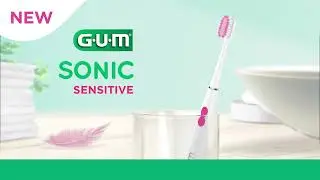 FEEL the difference with GUM&reg; SONIC SENSITIVE toothbrush