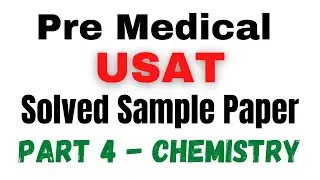 USAT Sample Paper (solved) | Pre Medical USAT Sample Paper 2022 | Muhammad Wahab Mirza