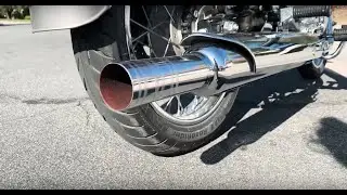 Sound of Royal Enfield Classic 500 with long bottle Exhaust!