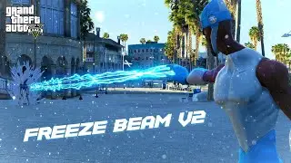 Ice Powers In GTA 5 (test 5) With Frozone