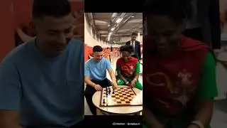 Speed and Ronaldo Playing Chess #ronaldo #ishowspeed #shorts #ai #chess