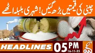 Sugar prices have increased! | News Headlines | 05 PM | 16 NOV, 2025 | GNN