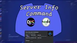 How to make a Server Information Command [Discord.JS V14]