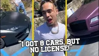 Lil Pump Flexing His Car Collection!