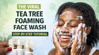 HOW TO MAKE THE VIRAL TEA TREE FOAMING FACE WASH FOR ACNE TREATMENT. #newyoutuber #diyskincare 