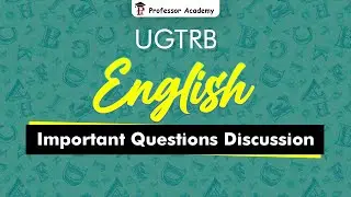 UG TRB English | Important Questions | Revision