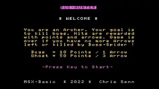 MSX BASIC Game "Bug-Hunter 2"