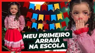 Primeira festa junina na escola da Aisla ❤️