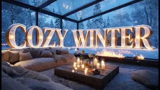 🔥🎼 Quiet Winter Piano Piano Lounge | Snow Outside & Fire Inside | Focus Study Work Calm