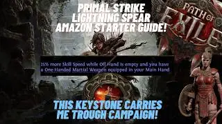 POE2 - Lightning Spear Amazon Starter Build Guide | Path of Exile2 Dawn of the Hunt Campaign Guide