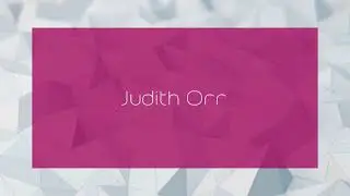 Judith Orr - appearance