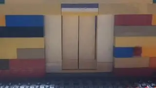 LEGO 2-speed elevator door (telescope)