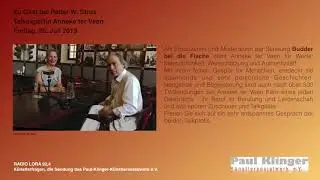 &bdquo;K&uuml;nstlerfragen&ldquo;, ; Anneke ter Veen, Talkexpertin aus Bremen.  zu Gast bei peder w.strux,  Juli 2019