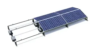 System KDP-BIFACIAL-WZ - Konstrukcja pod moduły fotowoltaiczne BIFACIAL - IVENDO Solar