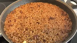 Arroz con pavo en Paellera