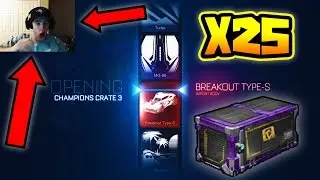 25 ROCKET LEAGUE CRATE OPENING!! ( w/ Champion 3 Crates )