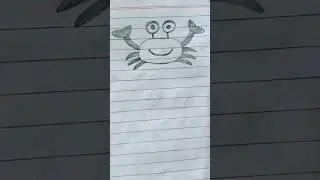 how to draw crab crab 🦀 #viralvideo #