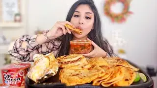 BIRRIA TACOS + BIRRIA RAMEN CON COSOME MUKBANG!!!