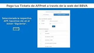 AFPnet como pagar tus tickets de afpnet desde BBVA