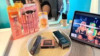 Real Techniques Brushes Review!💄🤯 #realtechniques #everydaymakeup #dior #narscosmetics #makeup#acne 