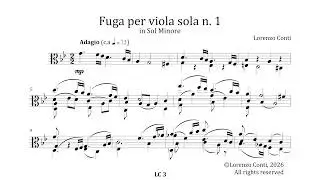 Fugue for viola sola No. 1