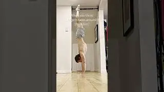 Handstand alignment: arms pressing back vs ribcage rotates around the shoulders. #handstandtraining