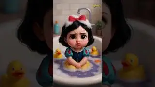 Snow White Cried Because the Duck Bit Her 🍎😭
