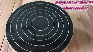 cake pastry bakery metal turn table tariq road k customer ki shopping #unboxing  #review #daily