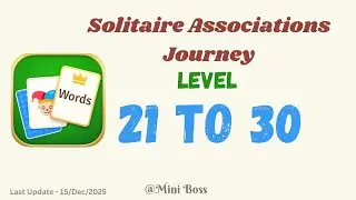 Solitaire Associations Journey Level 21&ndash;30 | Word Solitaire Puzzle Answers |  🧠✨