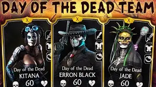 MKX Mobile. Day of the Dead Team. New Best Team 2018!