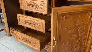 Tủ trưng bày gỗ gõ đỏ