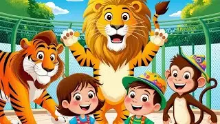 Kids Visit Zoo | Zoo Animals Song | Wild Animlas| Kids Adventure | Nursery Rhymes |@abckidscampus