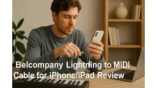 🎹 Belcompany Lightning to MIDI Cable for iPhone/iPad Review 🎹