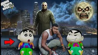 Franklin and Shinchan Trapped by Jason & Pennywise in Los Santos! 😱👹 | GTA 5