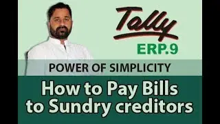 How to make payments to sundry creditor in tally erp 9 software