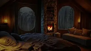 This is What Peace Sounds Like - Sleep Deeper with Thunder Rolling & Fireplace Breathing Beside You