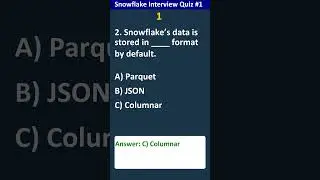 1 Snowflake Interview Prep and Quiz #snowflake #quiz #cloudcomputing
