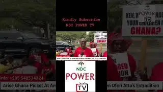 Arise Ghana Picket At American Embassy Over Former Finance Minister's Extradition