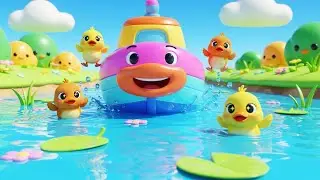 River Adventure! Toy Boat Floats Along with Playful Ducks 🚤🦆 | Kids Counting Song