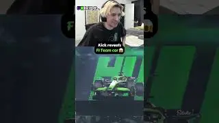 xQc reacts to Kick REVEAL F1 Team Car 😱 #xqc #f1 #funny