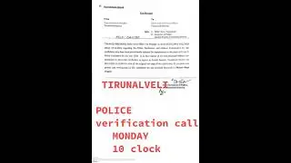 #TNUSRB #tnpolice verification call tirunalveli