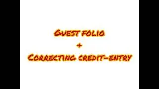 Making a Guest Folio using Excel